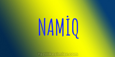 NAMİQ