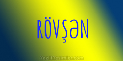 RÖVŞƏN