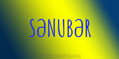 SƏNUBƏR