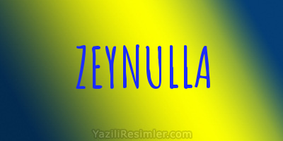 ZEYNULLA