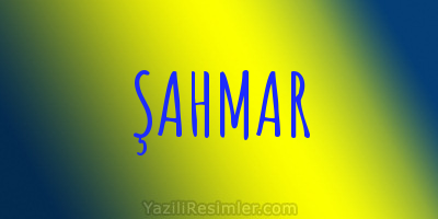 ŞAHMAR