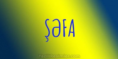 ŞƏFA