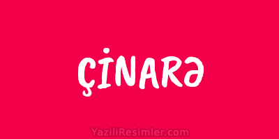 ÇİNARƏ