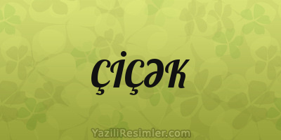 ÇİÇƏK