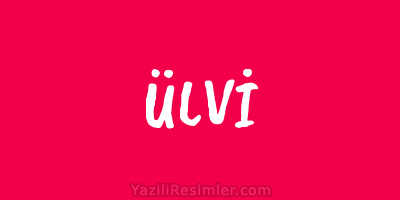 ÜLVİ