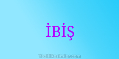 İBİŞ