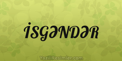 İSGƏNDƏR