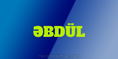 ƏBDÜL