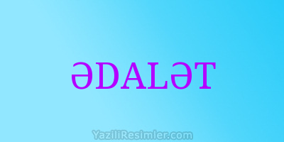 ƏDALƏT