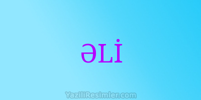 ƏLİ