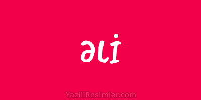 ƏLİ