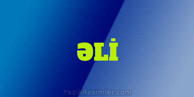 ƏLİ