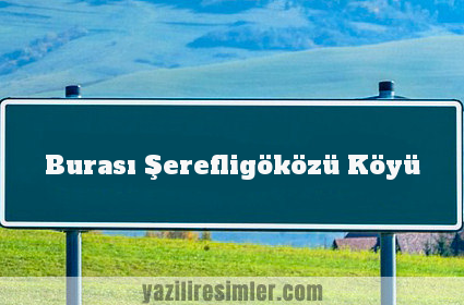 Burası Şerefligöközü Köyü