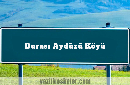 Burası Aydüzü Köyü