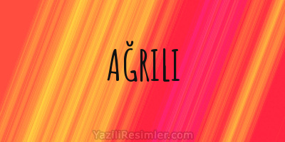 AĞRILI