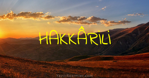 HAKKÂRİLİ