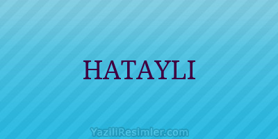 HATAYLI