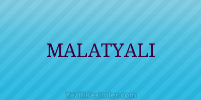 MALATYALI