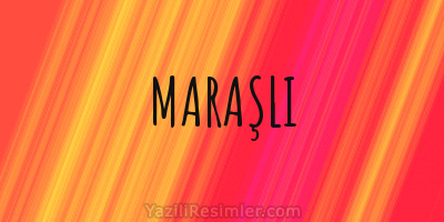 MARAŞLI