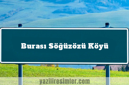 Burası Söğüzözü Köyü