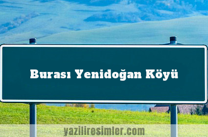 Burası Yenidoğan Köyü