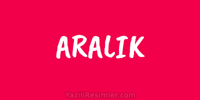 ARALIK