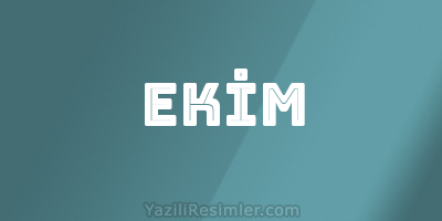 EKİM