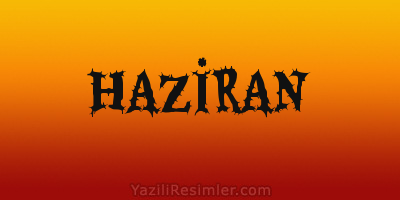 HAZİRAN