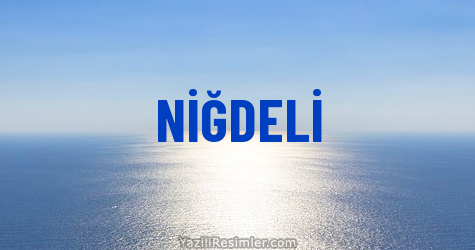 NİĞDELİ