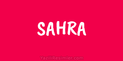 SAHRA