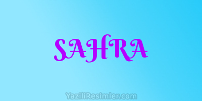 SAHRA