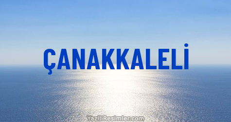 ÇANAKKALELİ