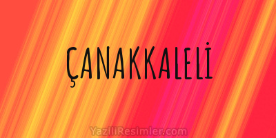 ÇANAKKALELİ