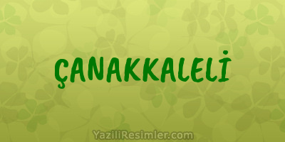 ÇANAKKALELİ